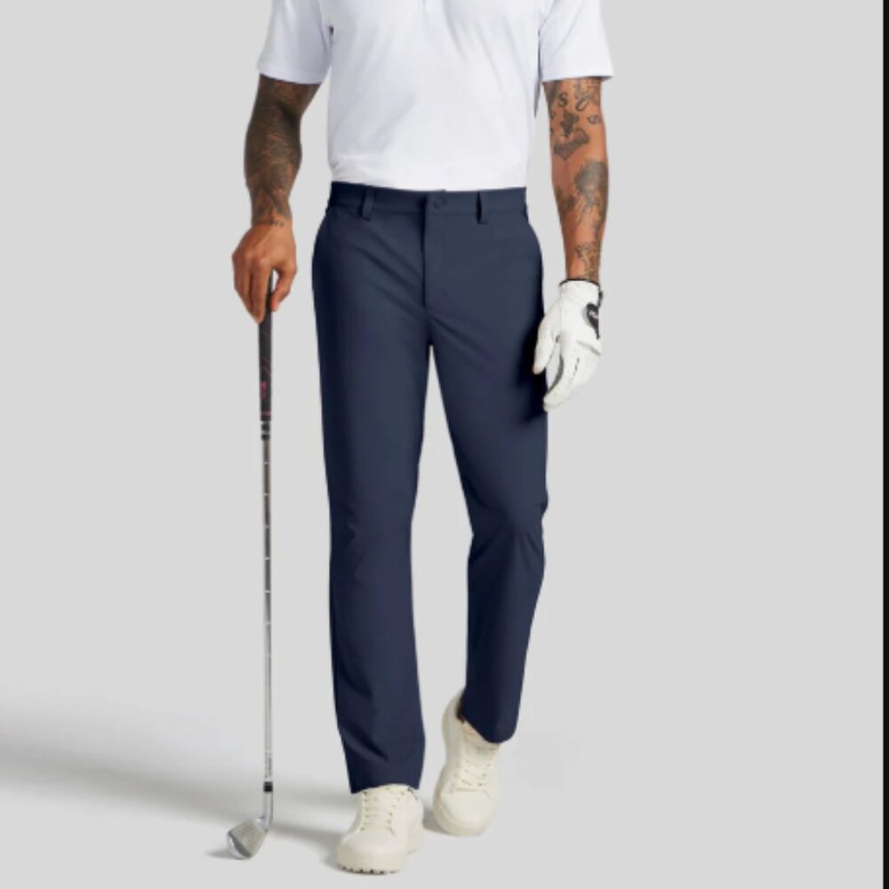 NWT Willit 42x34 Navy Blue Flex Mens Stretch Golf Pants Tall Wrinkle Free UPF50+